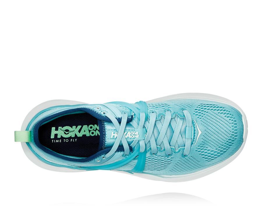 Chaussure Running Hoka One One Tivra Femme - Bleu/Blanche - SBI-850642